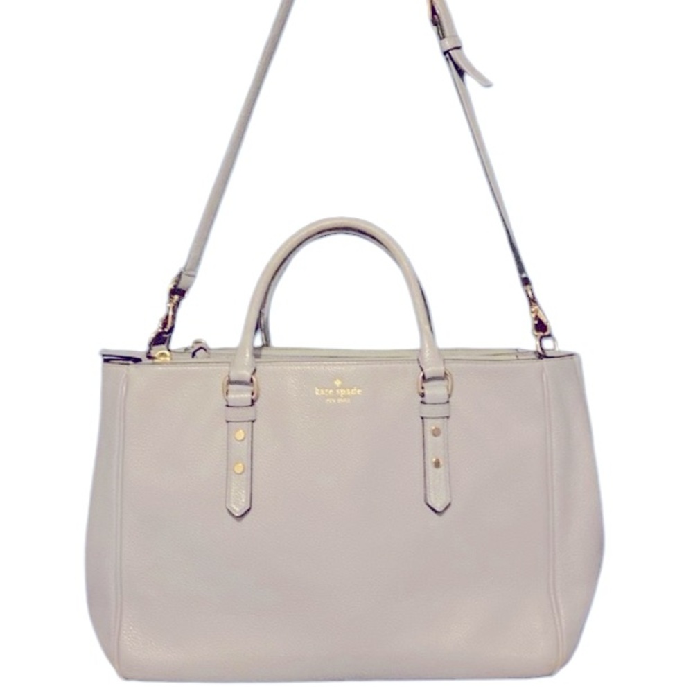 Kate Spade Larger Shoulder Bag. Blue W/ Black Trim. VGUC